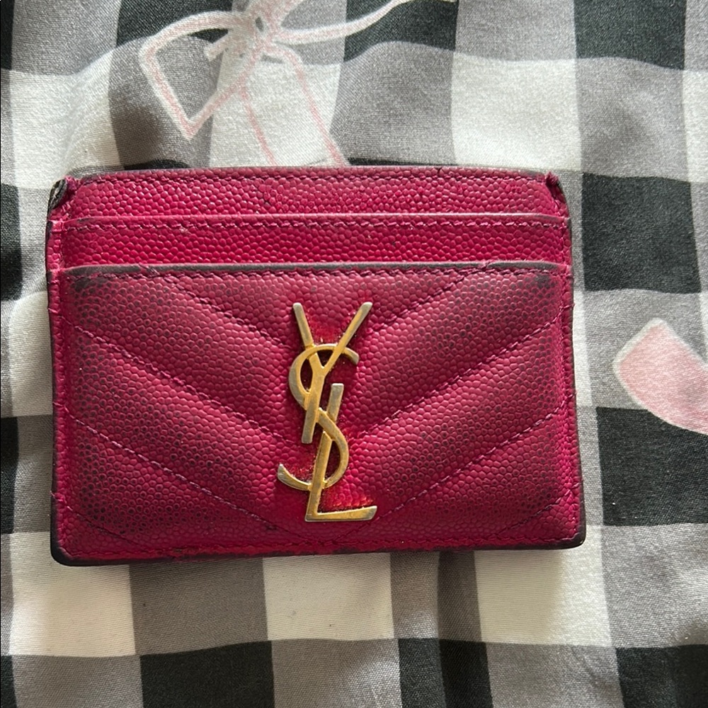 Yves Saint Laurent Pink Card Holder